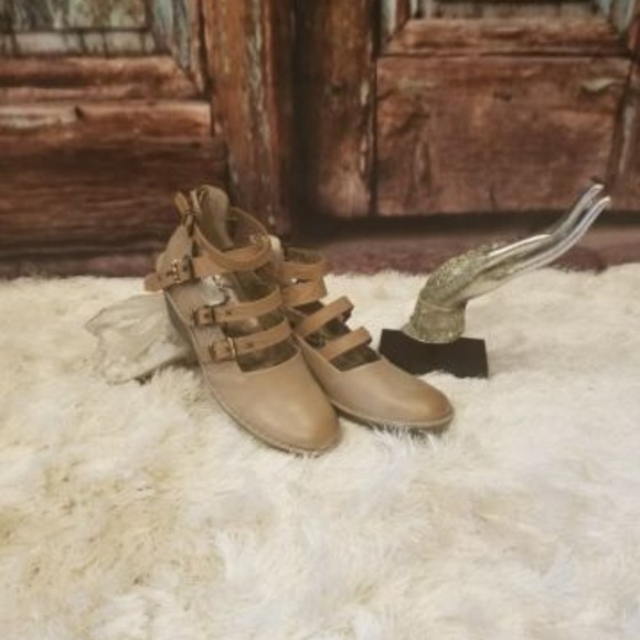 OTBT Sandals Biker Mary Jane wedge Sz 6.5 $179 - Picture 2 of 8